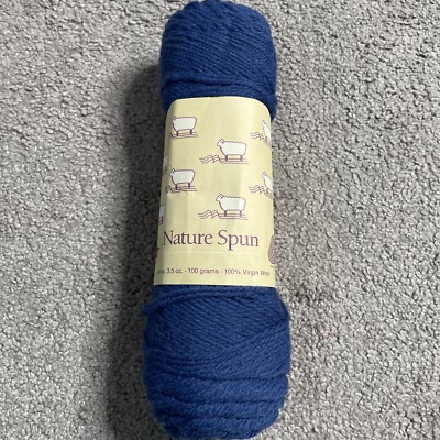 Nature Spun N-30 Nordic Blue 3/6 Worsted 245yds 100% Virgin Wool Yarn Lot 021