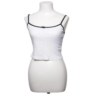 Kaiia, Tank­top, Größe: 34, Weiß/Schwarz, Baumwolle/Elasthan, Damen #i5i