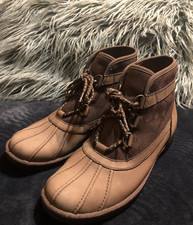 UGG Greda Duck Boots Chestnut/Brown Leather  Suede SN 1112650