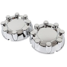 2PCS Rear F250 F350 SD 4x4 Chrome Wheel Center Hub Caps 8 Lug Rim Lug Cover H...