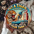 Vintage Tiger Gas Station Tin Metal Signs Home Décor 8x8 Printed Decal - Car-The