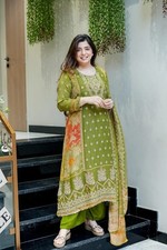 Fully Readymade Kurta Palazzo With Dupatta Set, Readymade Salwar Kameez Suit Set