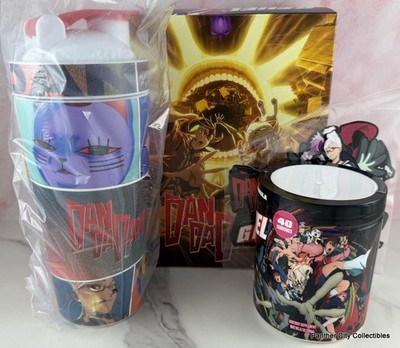 New G FUEL Dandadan Collector's Box 40 Serving Tub + Shaker + Sticker Pack Manga