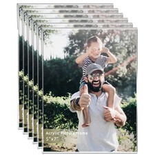 5x7 Acrylic Photo Frame, Clear Photo Frame Display 5x7 Pictures, Wall Mounted...