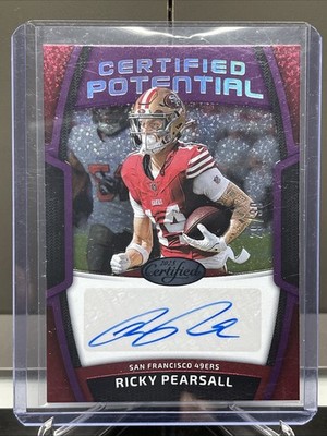 2025 Panini Certified Football Ricky Pearsall Auto /30 San Francisco 49ers