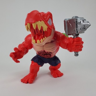 ZURU Smashers Mega Horror Surprise Red T-Rex Dinosaur Action Figure Hammer