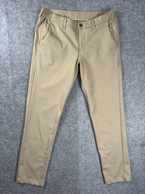 Barbell Apparel Pants Mens Size 32x31 Khaki Slim Performance Tech Chino Straight