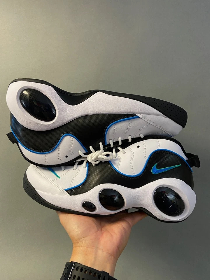Size 11 - Nike Air Zoom Flight 95 White Photo Blue - Image 2 of 4