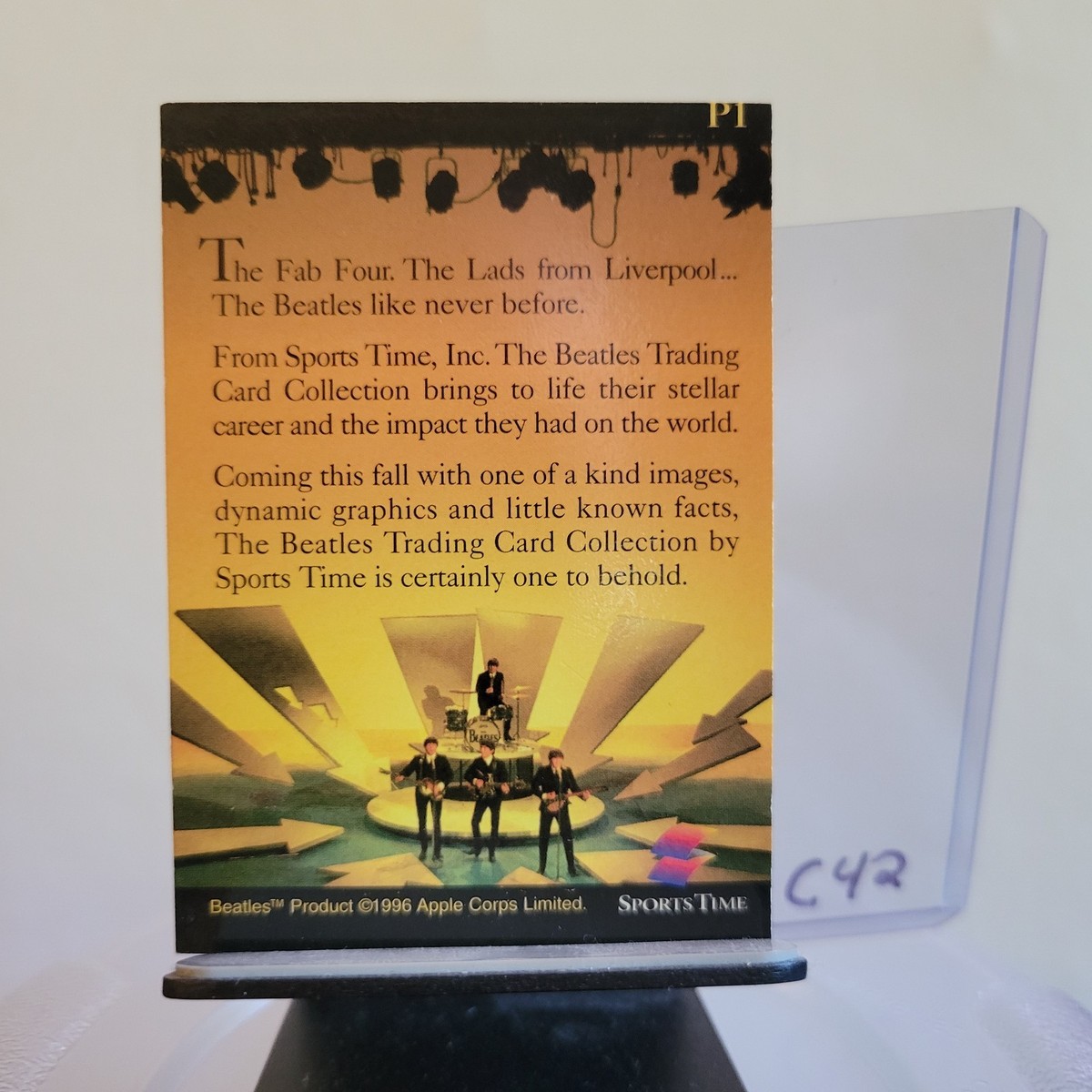 The Beatles ~ 1996 SportsTime Promo Trading Card #P1 - C42 | eBay