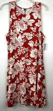 Old Navy Dress Large Jersey Floral Sleeveless High Neck Tropical Vaca Resort New