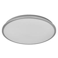 Led Deckenleuchte Metall Silber Osram 3000K Ø39Cm BüRo Deckenlampe Wohnzimmer