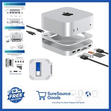 Mac Mini M4 Docking Station with 2 USB-A 10Gbps Ports and Card Readers