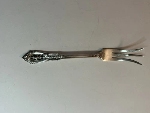 Wallace Sterling Silver Rose Point Cocktail Fork 5-3/8” Long 14 Grams