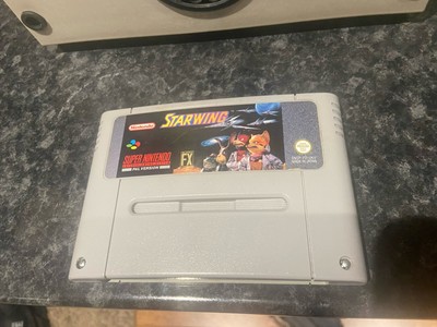 Starwing Game PAL Super Nintendo SNES - getestet / funktionsfähig - Kondensator ersetzt