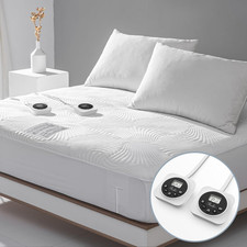 King Size Electric Heated Mattress Pad - Bed Warmer with Memory  Preheat Functi