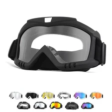 Dirt Bike Goggles, Windproof ATV Off-Road Goggle, Wide Vision Riding Motorcyc...