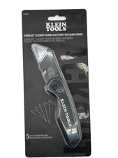 Klein Tools Limited Blackout Knife, Flickblade With Blade Storage #44303BLK