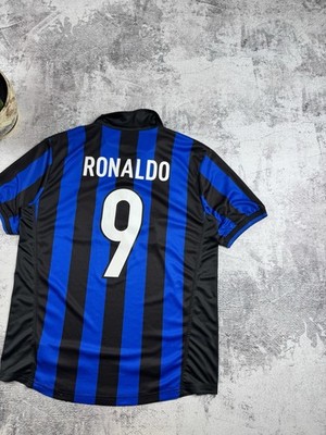 9 Ronaldo Inter Milan 1998 1999 Nike Blue Soccer Football M Home T