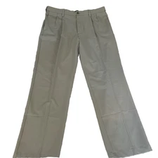 Haggar Cool 18 Pro Mens Pants Sz 38x32 Pleated Front Color 270STRING Stretch NWT