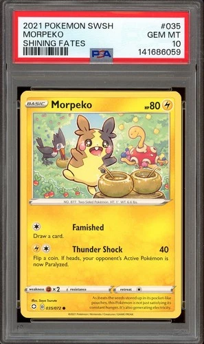 Pokemon TCG Sword & Shield Shining Fates #035 Morpeko PSA 10