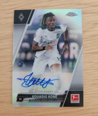 Topps Chrome Bundesliga 2021-22 Kouadio Koné Autogramm Rookie