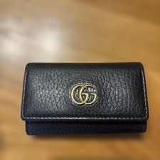 GUCCI GG Marmont Key Case Black