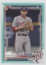 2021 Bowman Draft Aqua /199 Dustin Saenz #BD-14 15fy