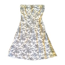 Teeze Me Strapless Floral Cottagecore Fit & Flare Cotton Dress Size 5