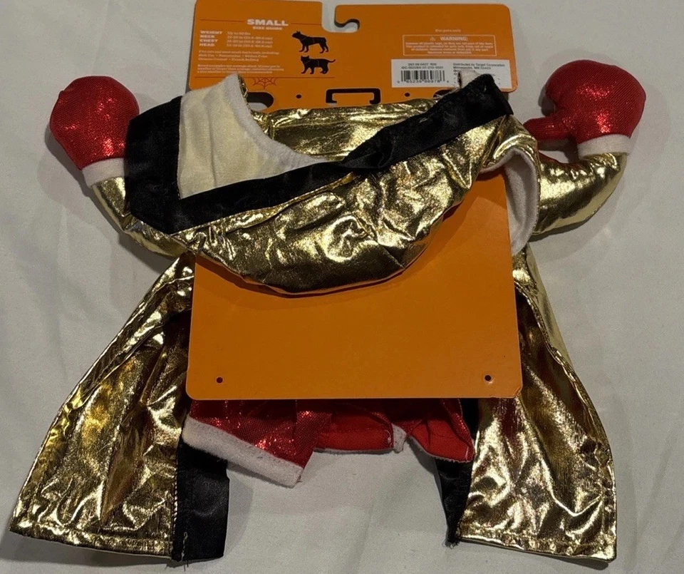 Pet Halloween Costumes Boxer Fighter “ Champ” Size Small Cats And Dogs - Image 4 of 4