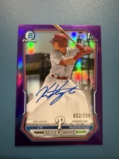 2026 Bowman Chrome Kehden Hettiger 1st Bowman Purple Refractor Auto 052/250