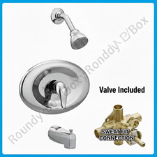 Moen L2369EP Posi-Temp Pressure Balanced Tub and Shower Trim  Valve- Chrome