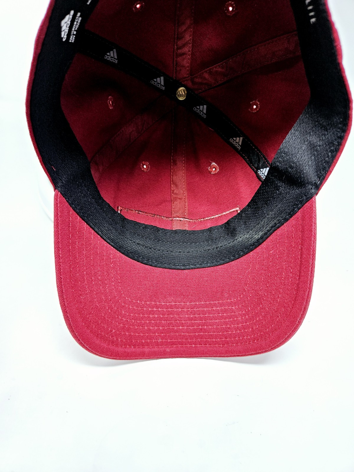 Adidas Solid Red One Size Hat Adjustable Color Bl… - image 6