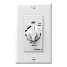 INTERMATIC FD15MHW Spring-Wound Timer, White, 277V AC 38D057