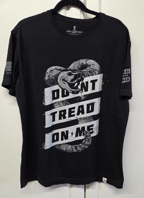 Diesel Power Gear Don't Tread On Me Short Sleeve Black T-Shirt XL