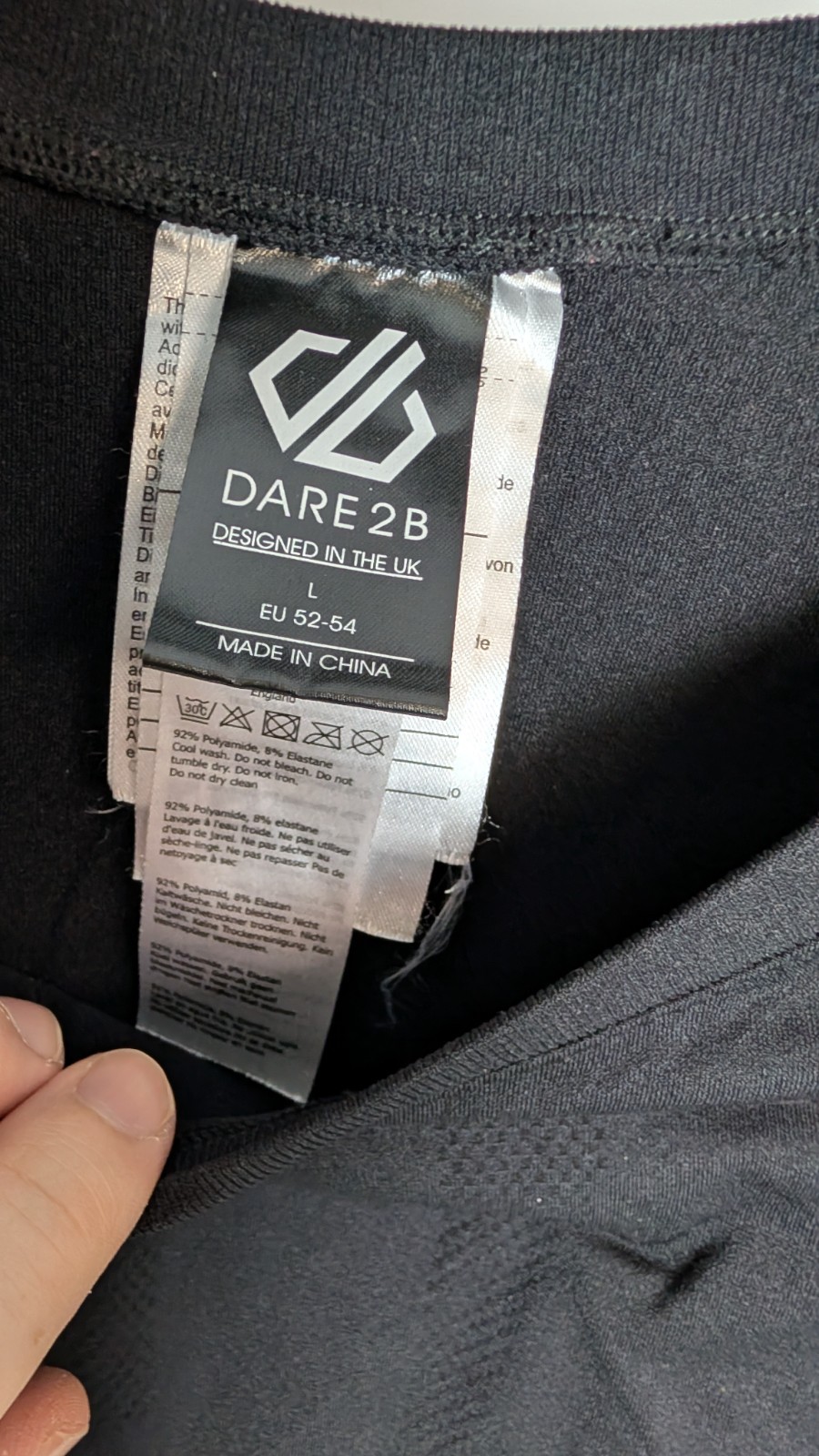 DARE 2B Base Layer Compression Top Large EU 52-54… - image 2