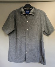 Pendleton Men's Short Sleeve Shirt, Size L, Grey Virgin Wool