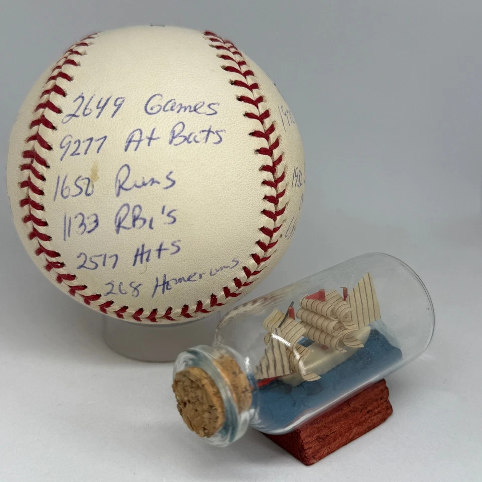 Joe Morgan signed Rawlings OML Baseball JSA COA Inscribed Stat HOF Reds A4075 - Image 3 of 4