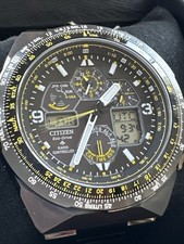 Orologio Citizen Uomo Eco-Drive Cronografo Acciaio Inox Nero 46 MM JY8127-59E