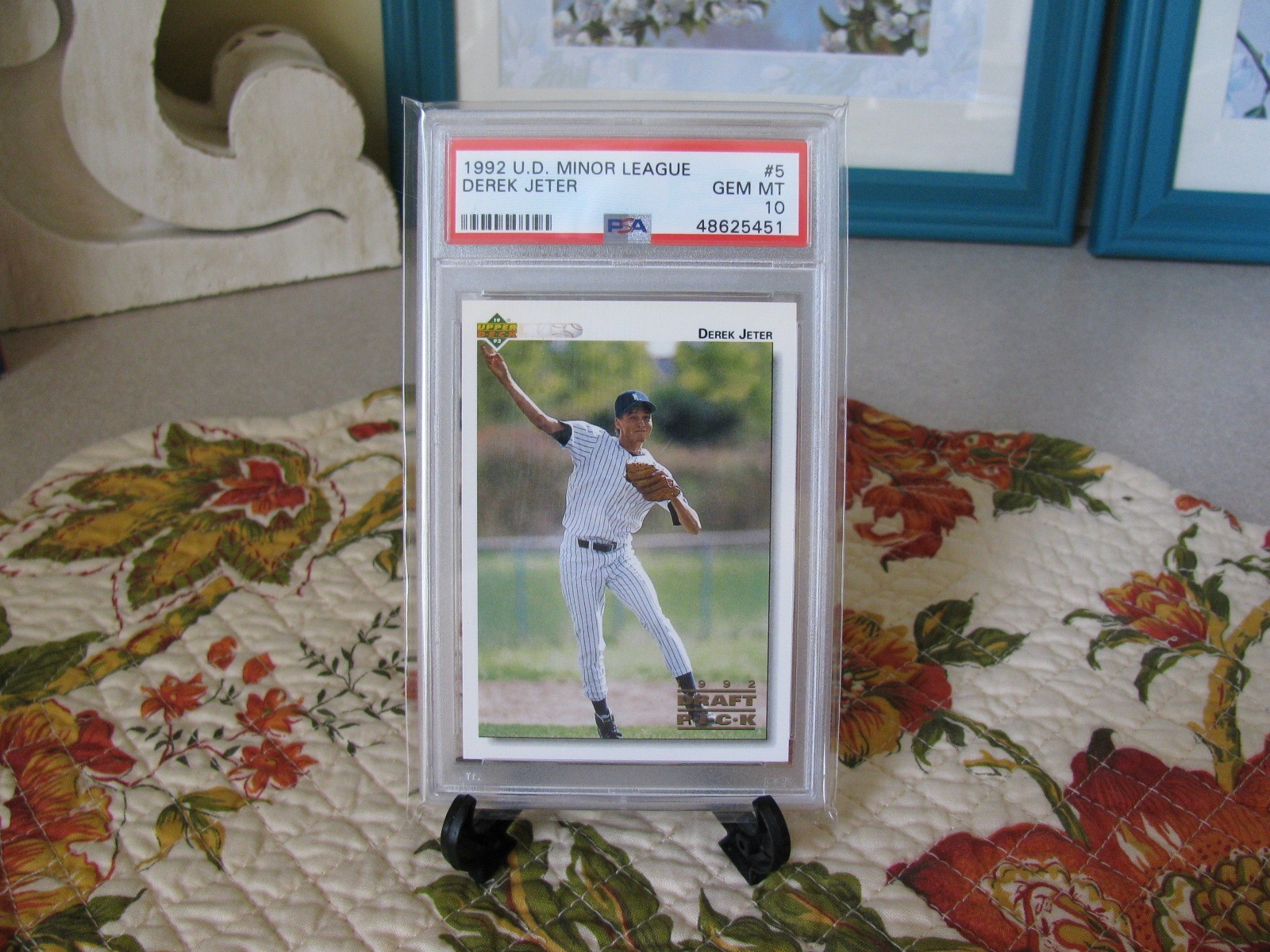 1992 Upper Deck Minor League Baseball Derek Jeter Rookie Card #5 PSA-10 Gem