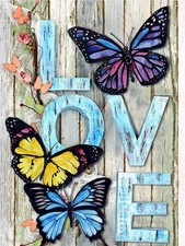 Butterfly Diamond Art Kits for Adults Love 12X16 inch