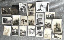 Lot 20 Vintage 40s 50s Photos Black White Photographs Pics American Family Life