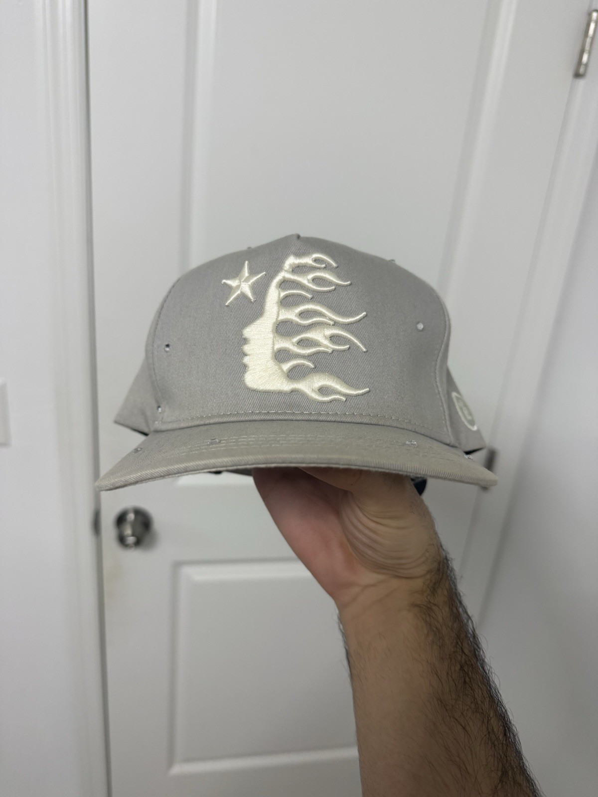 AUTHENTIC OG Hellstar Gray Rhinestone Cap - image 1