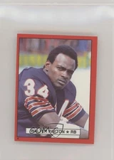 1981 Topps Stickers Red Border Walter Payton #4 HOF