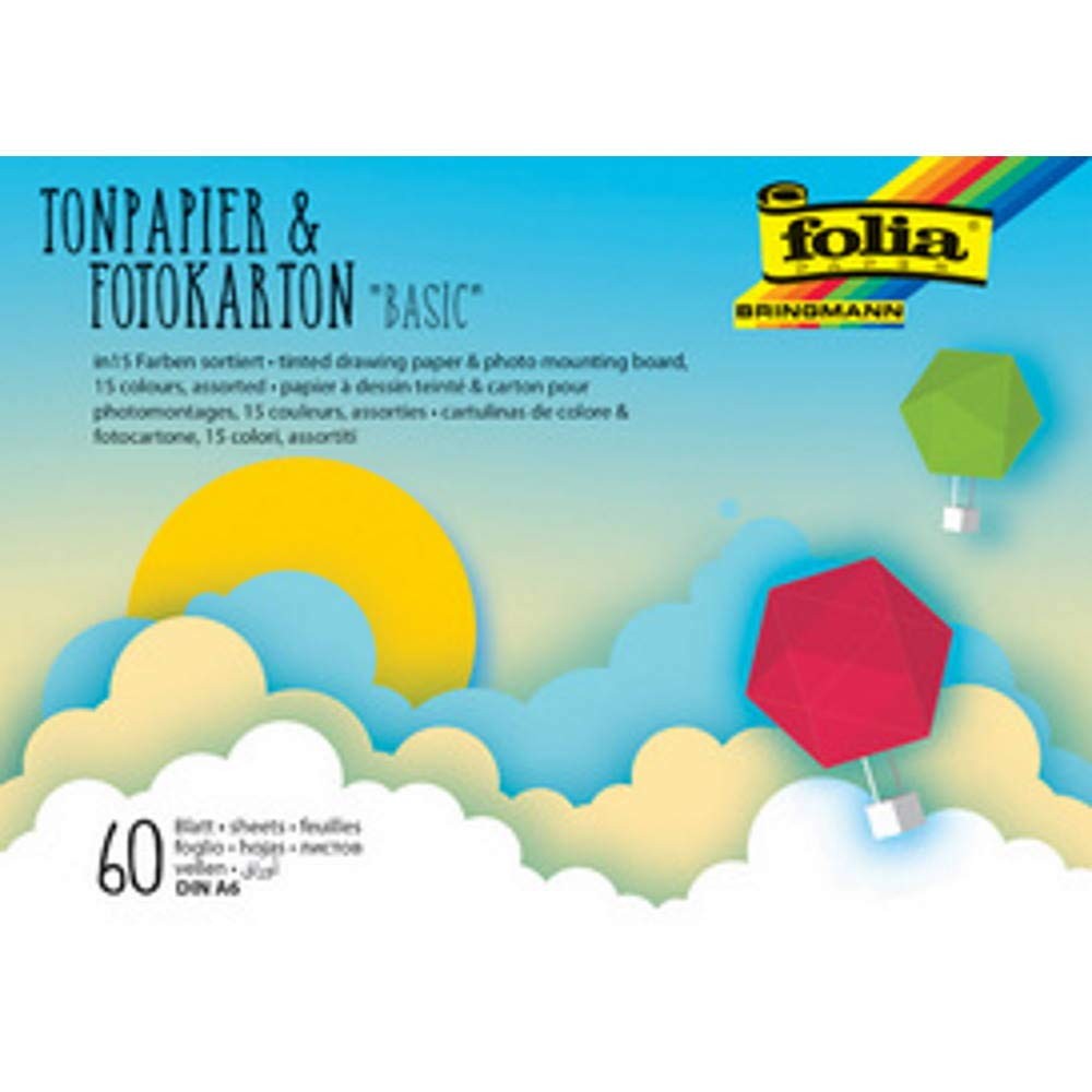 folia 6602 - Наматыватель для бумаги Bastelblock Basic и фотокартон DIN A6, 30 шт.