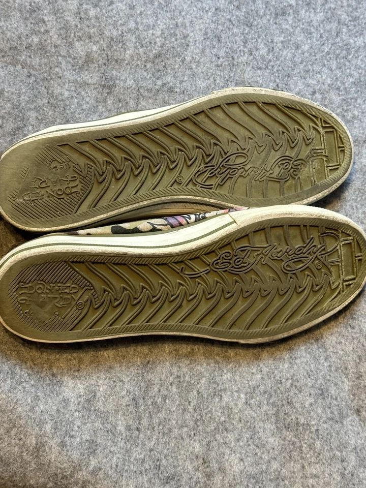 Ed Hardy Vintage Y2K Tenis Hombres Zapatos de Lona 12 EE. UU. 11 UK 45 EUR Diseño Camuflado Foto 2 de 4