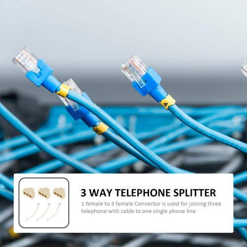 4 Pcs Telephone Line Breaker Box Wire Adapter Landline Cable Splitter - Zdjęcie 4 z 12
