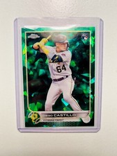 2022 Topps Chrome Update Sapphire Diego Castillo RC Green /99 A’s Rookie