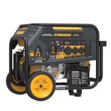 Firman 9400-W Portable Hybrid Dual Fuel Gas Generator, Electric Start, CO Sensor