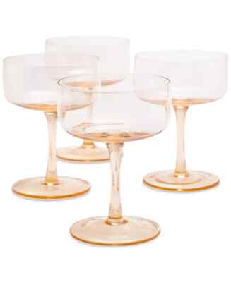 Oake Stackable Coupe Glasses Set of 4 12 Oz G1024