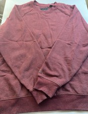 Shark By Greg Norman Men's Cotton Blend Pullover Maroon Sweater Size Large